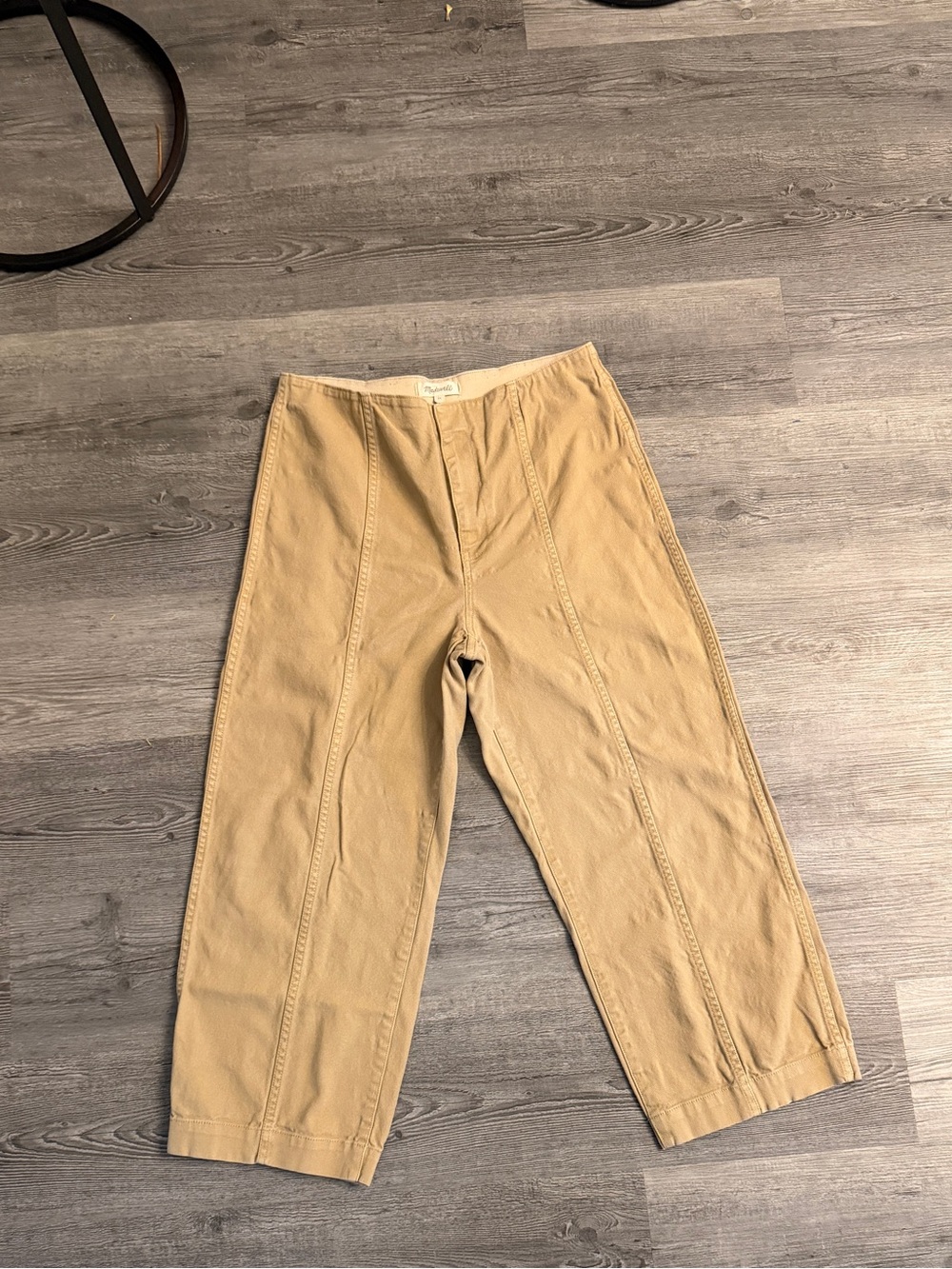 Madewell Tan Wide-Leg Pants